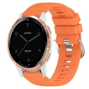 For Garminmove3S 18mm Solid Color Silicone Watch Band(Orange)