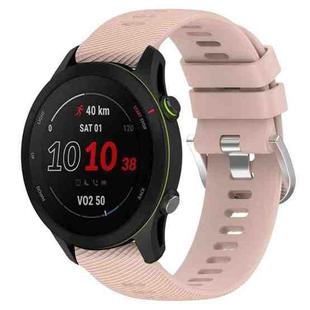 For GarminActive S 18mm Solid Color Silicone Watch Band(Pink)