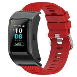 For Huawei Band B5 18mm Solid Color Silicone Watch Band(Red)