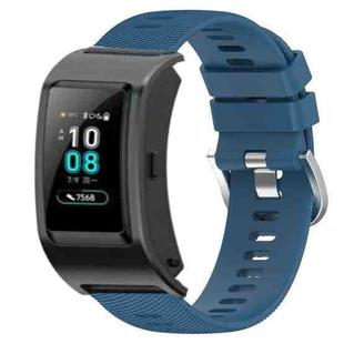 For Huawei Band B5 18mm Solid Color Silicone Watch Band(Blue)