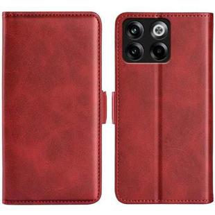 For OnePlus Ace Pro Dual-side Magnetic Buckle Leather Phone Case(Red)