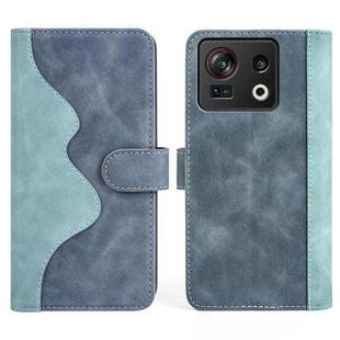 For ZTE Nubia Z40S Pro Stitching Horizontal Flip Leather Phone Case(Blue)