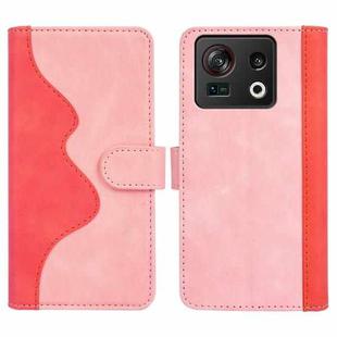 For ZTE Nubia Z40S Pro Stitching Horizontal Flip Leather Phone Case(Red)