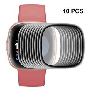 10 PCS For Fitbit Versa 4 / Sense 2 ENKAY 3D Full Coverage Soft PC Edge + PMMA HD Screen Protector Film