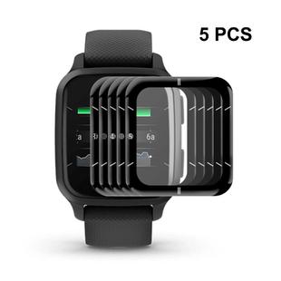 5 PCS For Garmin Venu SQ 2 ENKAY 3D Full Coverage Soft PC Edge + PMMA HD Screen Protector Film(Sport Version)