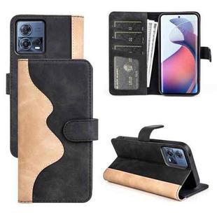 For Motorola Moto S30 Pro Stitching Horizontal Flip Leather Phone Case(Black)
