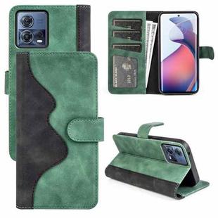For Motorola Moto S30 Pro Stitching Horizontal Flip Leather Phone Case(Green)