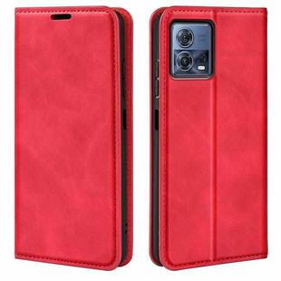 For Motorola Moto S30 Pro Retro-skin Magnetic Suction Leather Phone Case(Red)