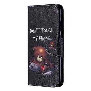 Colored Drawing Pattern Horizontal Flip Leather Case for Huawei Honor10i / P Smart Plus,with Holder & Card Slots & Wallet(Bear)