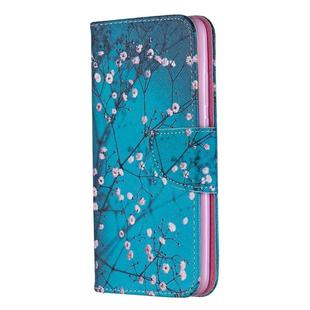 Colored Drawing Pattern Horizontal Flip Leather Case for Huawei Honor10i / P Smart Plus,with Holder & Card Slots & Wallet(Plum Blossom)