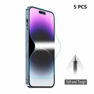 5 PCS ENKAY Full Glue Explosion-proof Hydrogel Film For iPhone 14 Pro Max