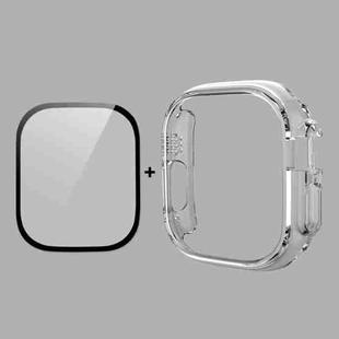 For Apple Watch Ultra 49mm ENKAY 2 in 1 PC Case + Full Coverage 9H Tempered Glass Film(Transparent)