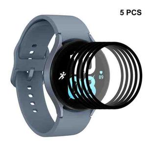 5 PCS For Samsung Galaxy Watch5 44mm ENKAY 9H Full Cover Tempered Glass Watch Film