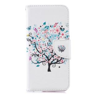 Colored Drawing Pattern Horizontal Flip Leather Case for Huawei Honor 8A, with Holder & Card Slots & Wallet(Tree)
