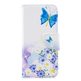 Colored Drawing Pattern Horizontal Flip Leather Case for Huawei Honor 8A, with Holder & Card Slots & Wallet(Butterfly Love)