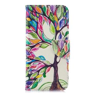 Colored Drawing Pattern Horizontal Flip Leather Case for Huawei Honor 8A, with Holder & Card Slots & Wallet(Tree of Life)