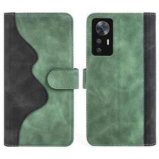 For Xiaomi 12T / 12T Pro / Redmi K50 Ultra Stitching Horizontal Flip Leather Phone Case(Green)