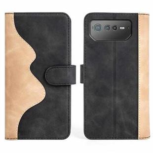 For Asus ROG Phone 6 Stitching Horizontal Flip Leather Phone Case(Black)