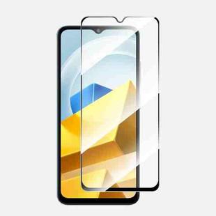 For Xiaomi Poco M5 ENKAY Full Glue 0.26mm 9H 2.5D Tempered Glass Full Film