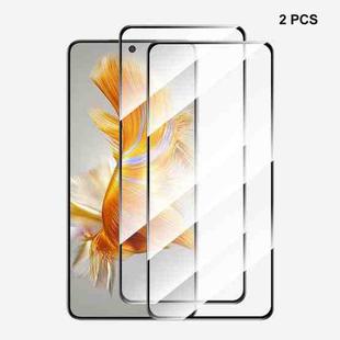 For Huawei Mate 50 / 50E 2pcs ENKAY Full Glue 0.26mm 9H 2.5D Tempered Glass Full Film