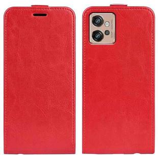 For Motorola Moto G32 R64 Texture Vertical Flip Leather Phone Case(Red)
