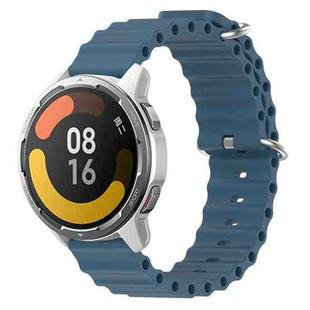 For Xiaomi MI Watch Color 2 22mm Ocean Style Silicone Solid Color Watch Band(Rock Gray)