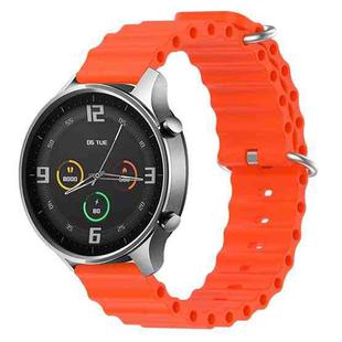 For Xiaomi MI Watch Color 22mm Ocean Style Silicone Solid Color Watch Band(Orange)