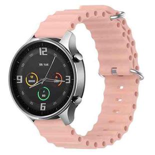 For Xiaomi MI Watch Color 22mm Ocean Style Silicone Solid Color Watch Band(Pink)