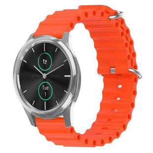 For Garminmove Luxe 20mm Ocean Style Silicone Solid Color Watch Band(Orange)