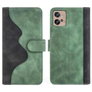 For Motorola Moto G32 Stitching Horizontal Flip Leather Phone Case(Green)