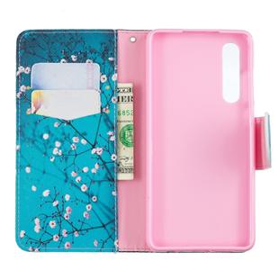 Colored Drawing Pattern Horizontal Flip Leather Case for Huawei P30,with Holder & Card Slots & Wallet(Plum Blossom)