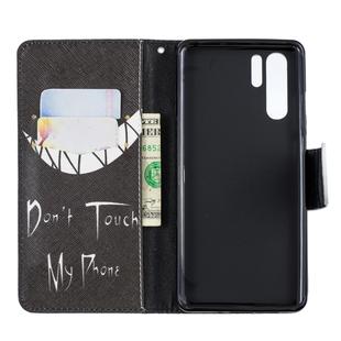 Colored Drawing Pattern Horizontal Flip Leather Case for Huawei P30 Pro,with Holder & Card Slots & Wallet(Smirk)