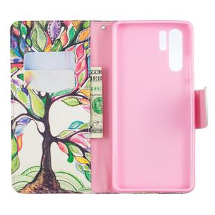 Colored Drawing Pattern Horizontal Flip Leather Case for Huawei P30 Pro,with Holder & Card Slots & Wallet(Tree of Life)