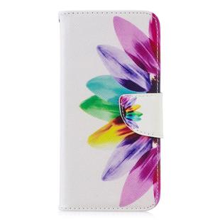Colored Drawing Pattern Horizontal Flip Leather Case for Huawei P Smart & Honor 10 Lite, with Holder & Card Slots & Wallet(Sunflower)