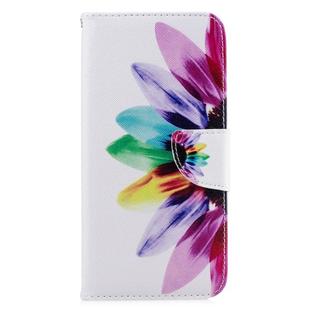 Colored Drawing Pattern Horizontal Flip Leather Case for Huawei Honor 8C, with Holder & Card Slots & Wallet(Sunflower)