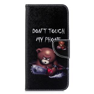 Colored Drawing Pattern Horizontal Flip Leather Case for Huawei Honor 8C, with Holder & Card Slots & Wallet(Bear)