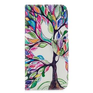 Colored Drawing Pattern Horizontal Flip Leather Case for Huawei Honor 8C, with Holder & Card Slots & Wallet(Tree of Life)