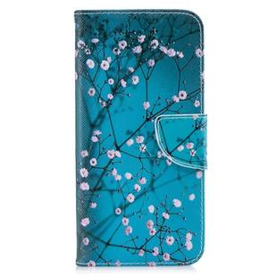 Colored Drawing Pattern Horizontal Flip Leather Case for Huawei Mate 20 Lite, with Holder & Card Slots & Wallet(Plum Blossom)