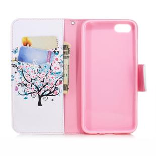 Colored Drawing Pattern Horizontal Flip Leather Case for HuaweiY5&Y5Prime,with Holder & Card Slots & Wallet(Tree)