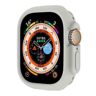 For Apple Watch Ultra 49mm ENKAY Solid Color Protective Soft TPU Frame Case(Grey)