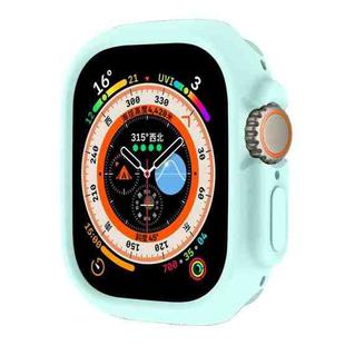 For Apple Watch Ultra 49mm ENKAY Solid Color Protective Soft TPU Frame Case(Light Blue)