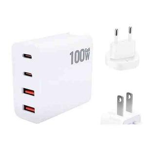 GaN 100W Dual USB + Dual USB-C/Type-C Multi Port Charger for Apple MacBook Series US / EU Plug