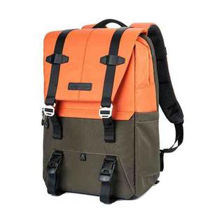 K&F CONCEPT KF13.087AV1 Photography Backpack Light Large Capacity Camera Case Bag with Rain Cover(Orange)