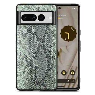 For Google Pixel 7 Pro SnakeskinLeather Phone Case(Green)