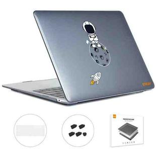 For MacBook Pro 13.3 A1706/A1989/A2159 ENKAY Hat-Prince 3 in 1 Spaceman Pattern Laotop Protective Crystal Case with TPU Keyboard Film / Anti-dust Plugs, Version:EU(Spaceman No.4)