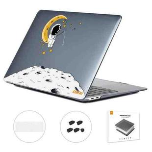 For MacBook Pro 13.3 A1708 ENKAY Hat-Prince 3 in 1 Spaceman Pattern Laotop Protective Crystal Case with TPU Keyboard Film / Anti-dust Plugs, Version:US(Spaceman No.3)