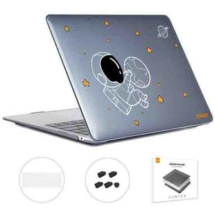 For MacBook Pro 13.3 A1708 ENKAY Hat-Prince 3 in 1 Spaceman Pattern Laotop Protective Crystal Case with TPU Keyboard Film / Anti-dust Plugs, Version:EU(Spaceman No.5)