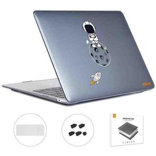 For MacBook Air 13.3 2020 A2179/A2337 ENKAY Hat-Prince 3 in 1 Spaceman Pattern Laotop Protective Crystal Case with TPU Keyboard Film / Anti-dust Plugs, Version:EU(Spaceman No.4)