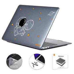 For MacBook Pro 14.2 A2442/A2779 2023 ENKAY Hat-Prince 3 in 1 Spaceman Pattern Laotop Protective Crystal Case with TPU Keyboard Film / Anti-dust Plugs, Version:US(Spaceman No.5)