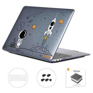 For MacBook Pro 15.4 A1707/A1990 ENKAY Hat-Prince 3 in 1 Spaceman Pattern Laotop Protective Crystal Case with TPU Keyboard Film / Anti-dust Plugs, Version:US(Spaceman No.1)